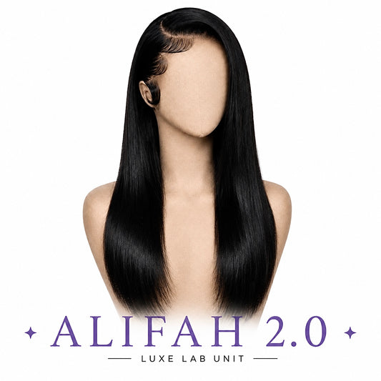 ALIFAH 2.0 – Jet Black HD Lace Bussdown (Double Drawn, Fully Customised)